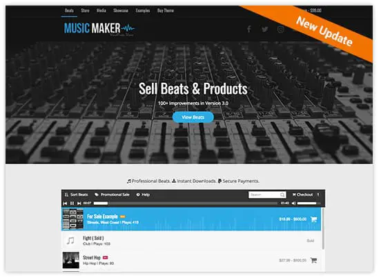 Music Maker WordPress Theme