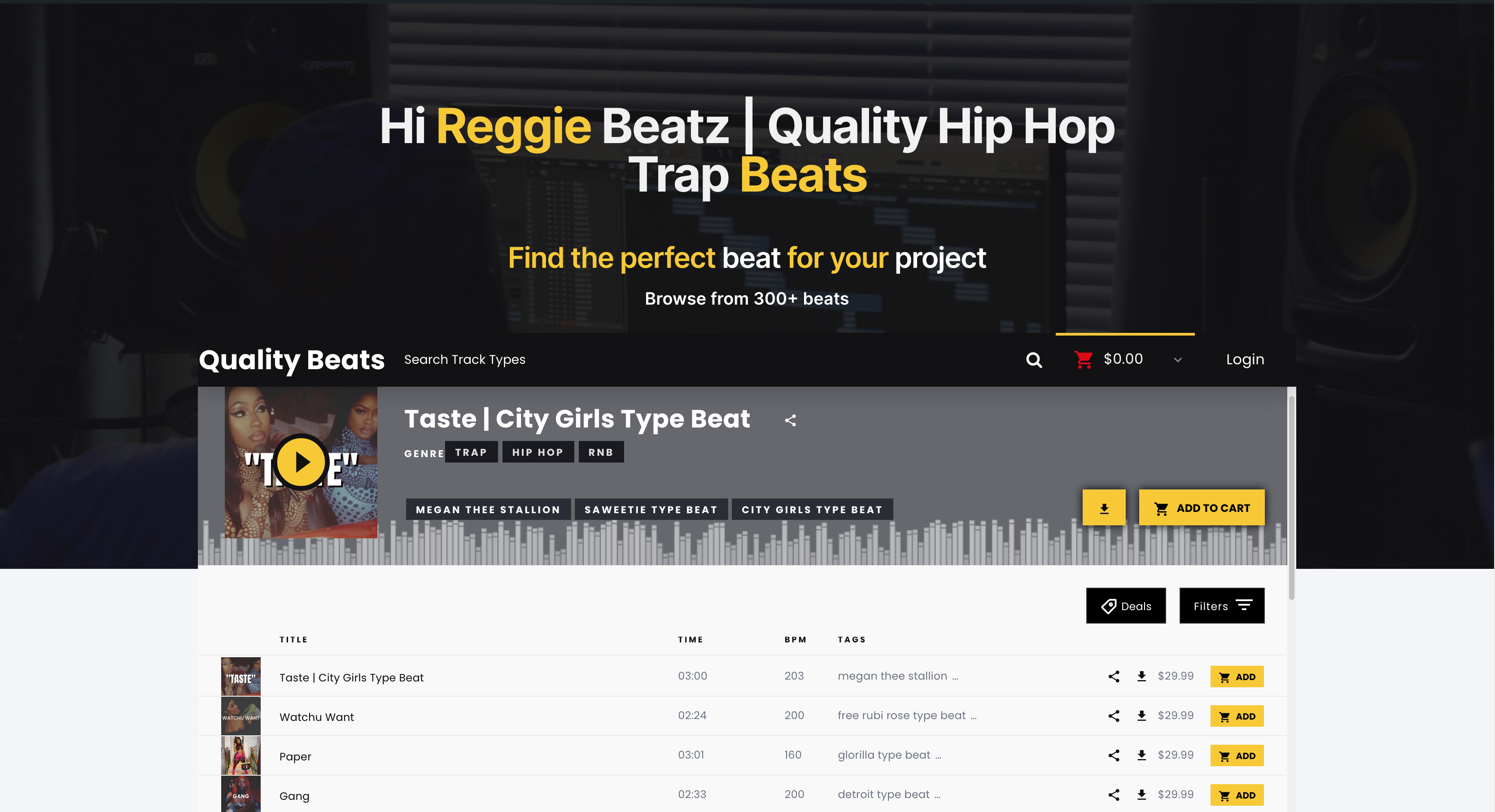 Wordpress Beat store