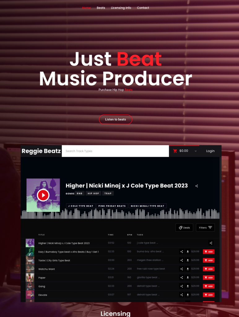 3 Types of beat selling websites you need to know 4 Screenshot 2024 01 20 at 13.38.25