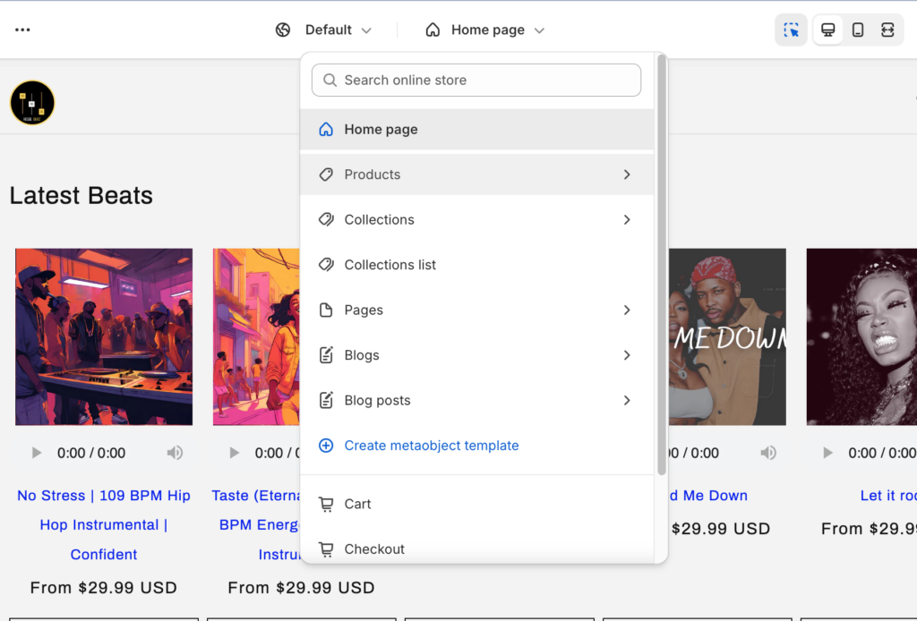 How to Add Audio Player on Shopify Product Page 4 Screenshot 2024 01 24 at 11.15.24